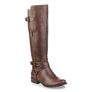 G By Guess Brown Herly Riding Tall Boots